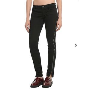 TRIPP Side Zipper Black Jeans